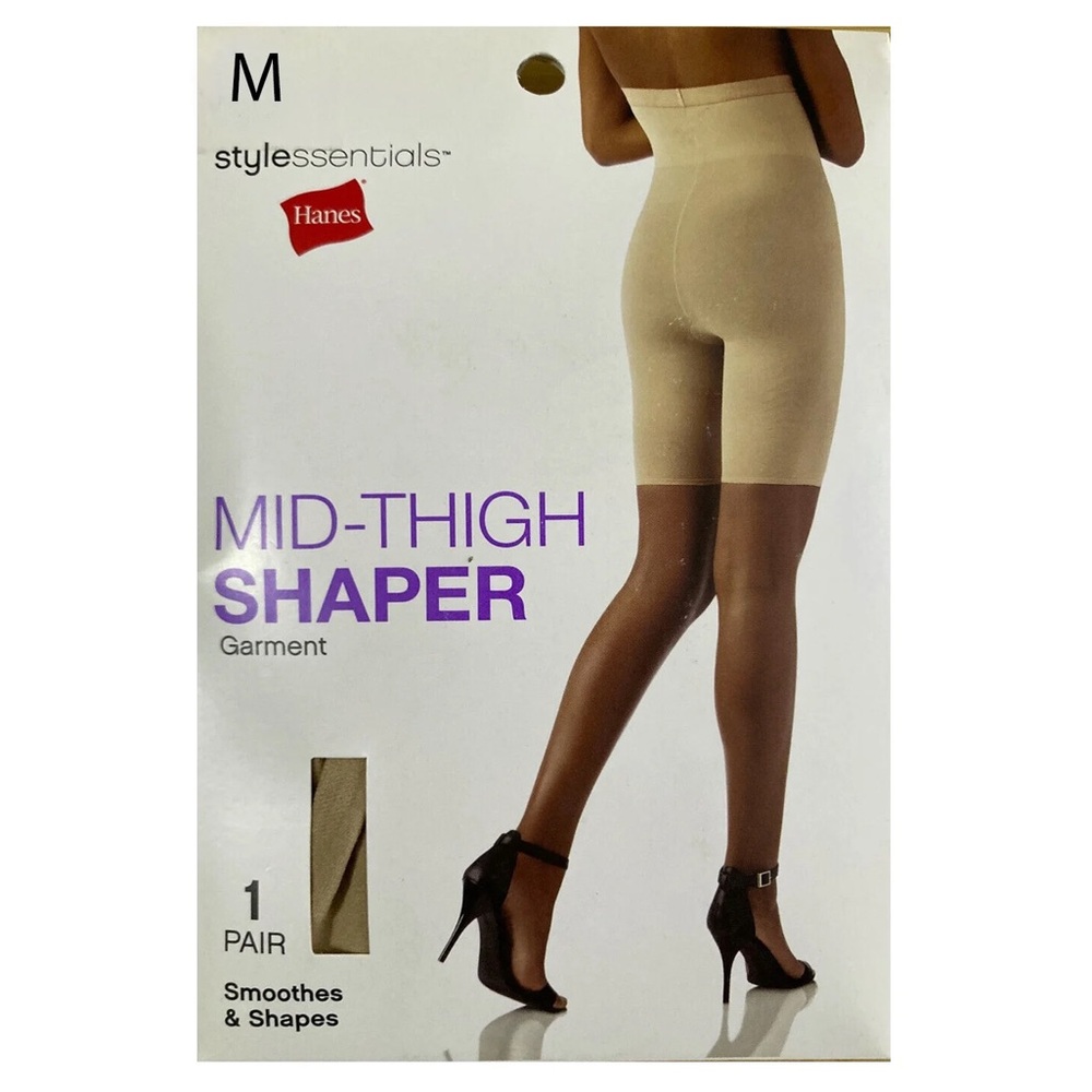 Hanes Mid- thigh Garment Shaper,  Size Medium